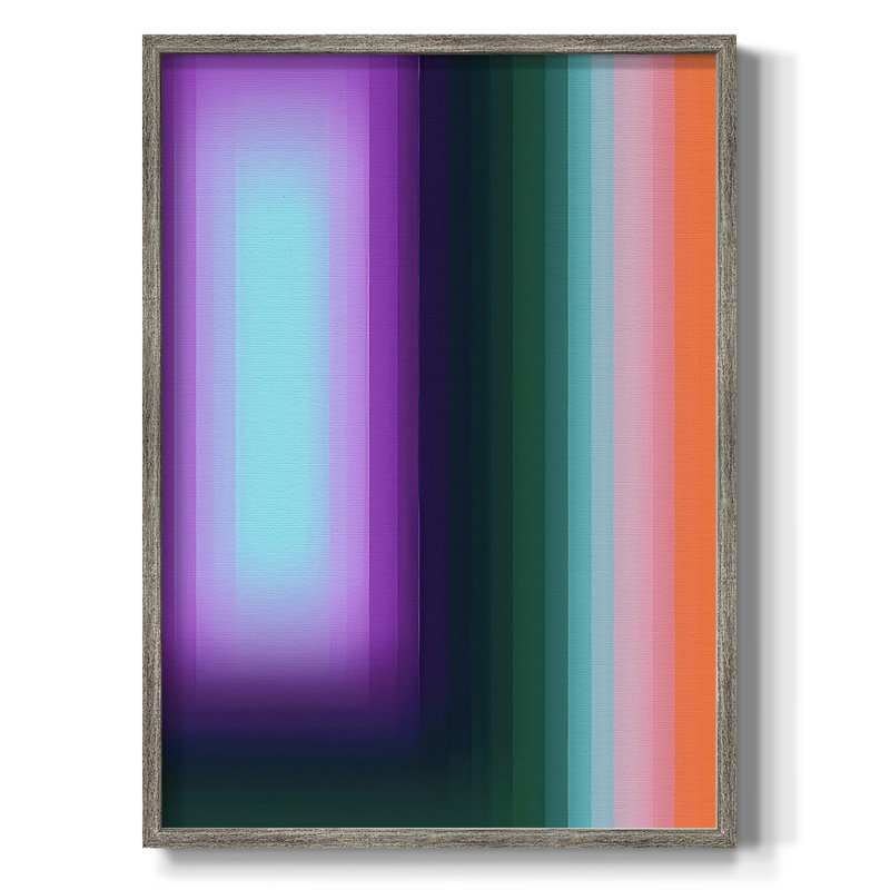 «Glitch Sequence II», reproduction encadrée - bois massif, H 11 po x l 9 po