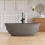 75" x 40" Freestanding Soaking Cement Bathtub-1595524163