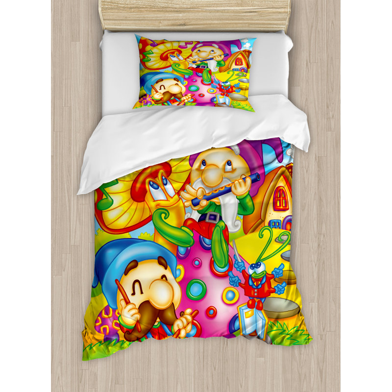 Ensemble de housse pour couette, Simple, Jardin coloré