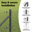 Vidaxl Fence With Posts Steel-116798229-116798236