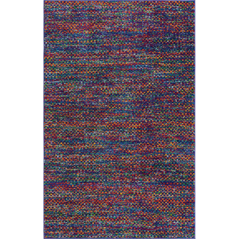 Hankins Geometric Indoor Rug, Rectangle 5'3" x 8'