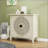 Cabinets: 2-Door Hollow-Carved Accent Cabinet with Adjustable Shelf &amp; Anti-Tipping | Modern | Particle Board+MDF