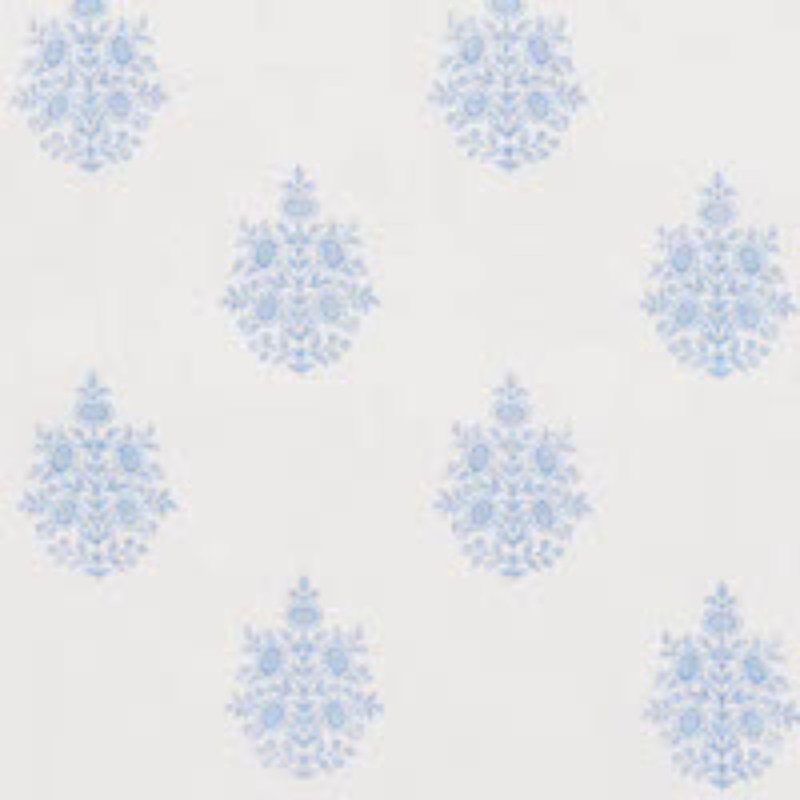 Asara Flower Sheer Fabric, Blue