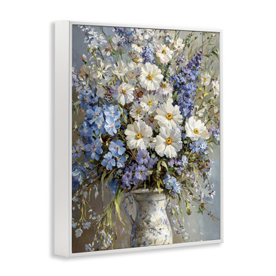 Fleurs dans un vase chinois, estampe numérique, design par Franklyn Gregory