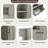 Tall Bathroom Storage Cabinet With Adjustable Shelves, Large Flip-out Basket And Enclosed Cabinets-1197642941