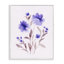 Fleurs mauves encadrées, estampe numérique, conception par Leah Noel Art