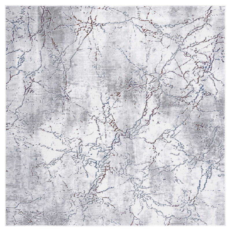 Craft Performance Abstract Rug, Square 6'7"
