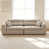 Chenille+White & Brown