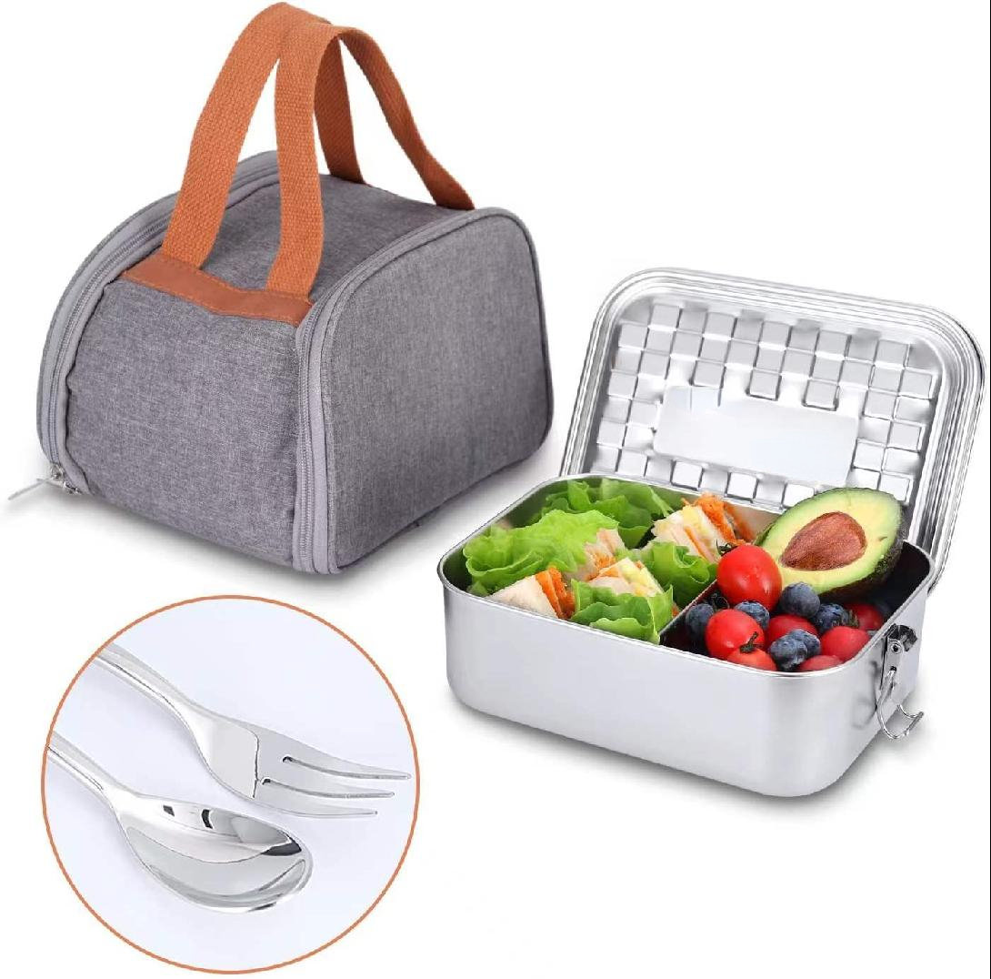 Thermal Lunch Box Leak Proof Stainless Steel Bento - Stainless