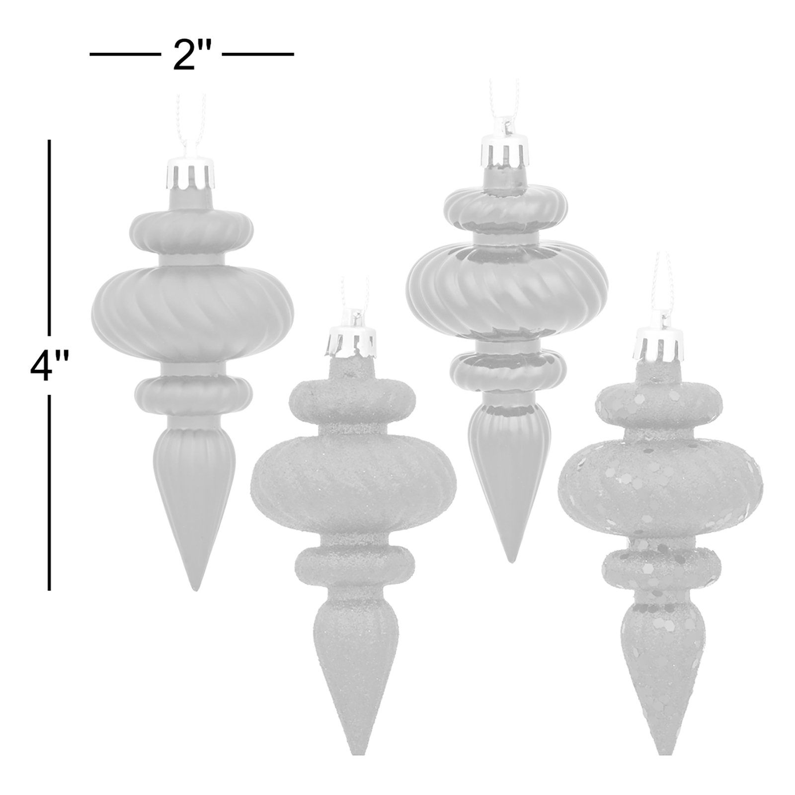 Mercury Row® 4" Shatterproof Finial Ornament, Plum