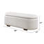 Banc de rangement Modern Bouclé