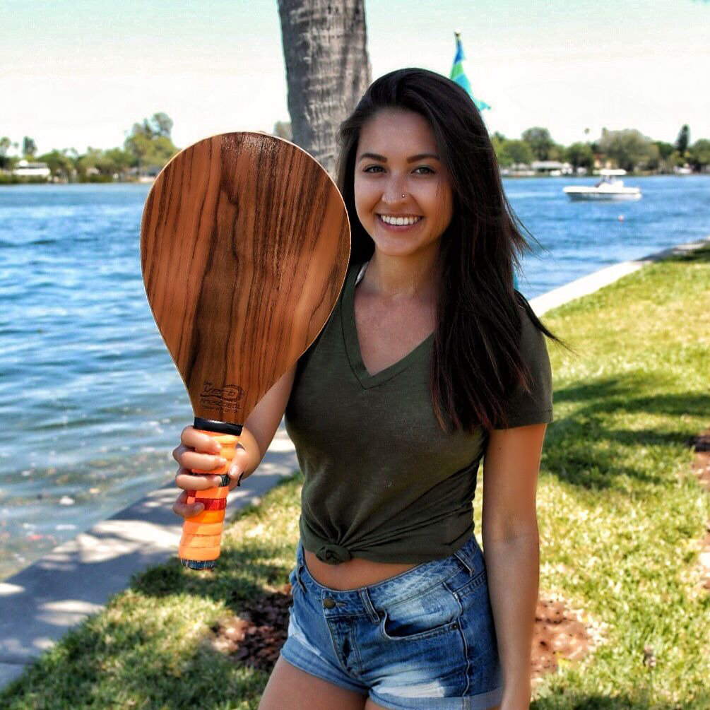 Hey! Play! Solid Wood Paddle Ball with Carrying Case & Reviews