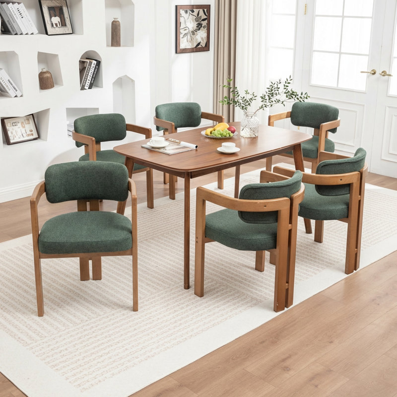 Chaise rembourrée Bula Stanford, Vert, 6