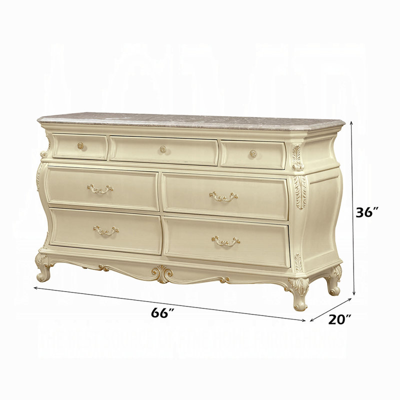 Commode Chantelle, Doré