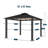 Santa Monica Aluminum Patio Gazebo-93776340