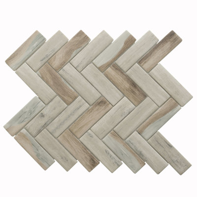 Aloha 1.2 in. x 3.9 in. Herringbone Matte Tile