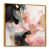 Toile avec cadre flottant or
