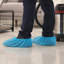 Couvre-chaussures jetables bleus anti-dérapants durables et résistants à l'eau - 100 pièces