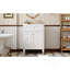 Meuble-lavabo 24 po avec lavabo supérieur, meuble-lavabo moderne avec 2 tiroirs et un tiroir basculant, meuble-lavabo simple-781438920