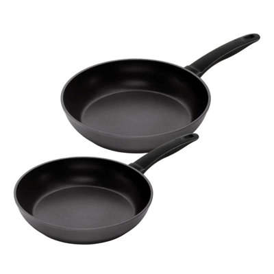 Kuhn Rikon Easy Induction Aluminium Non-Stick Induction Safe Frying Pan, Set of 2, 24cm and 28cm