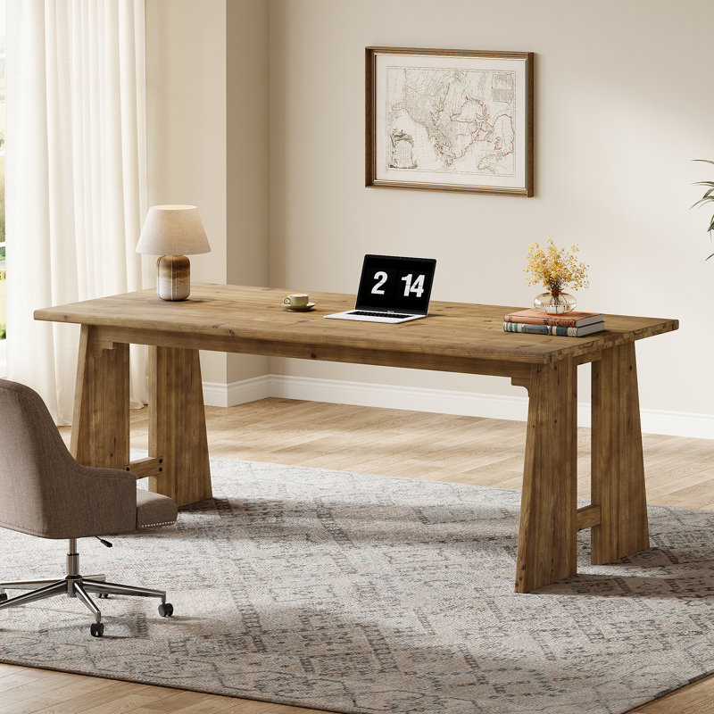 Solid Wood Executive Desk