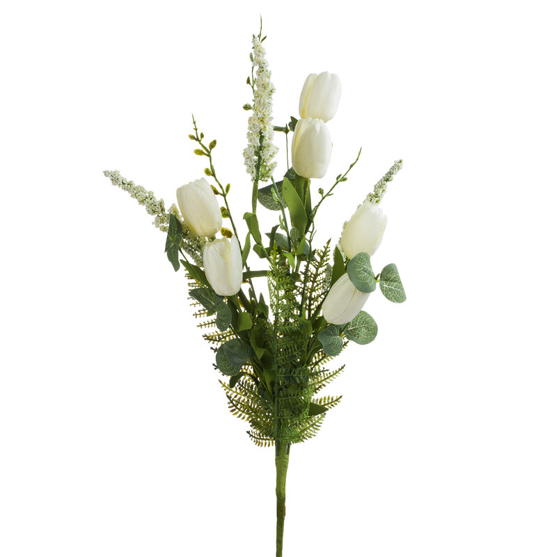 Silk Tulip Arrangement, Cream
