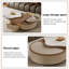 Table basse en cuir 47,24 po