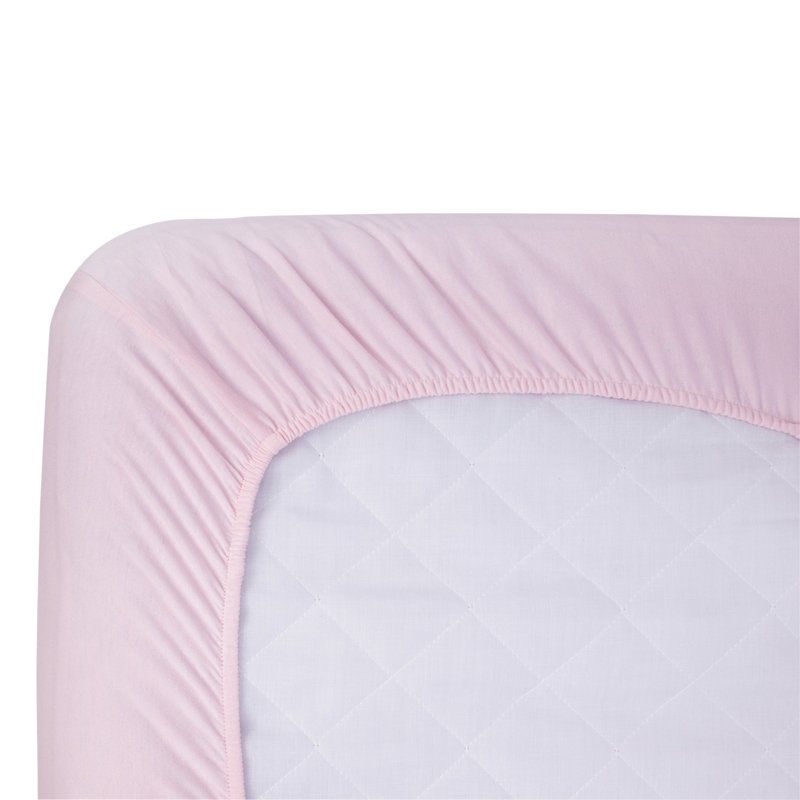 Drap-housse pour lit de bébé Knit, Rose