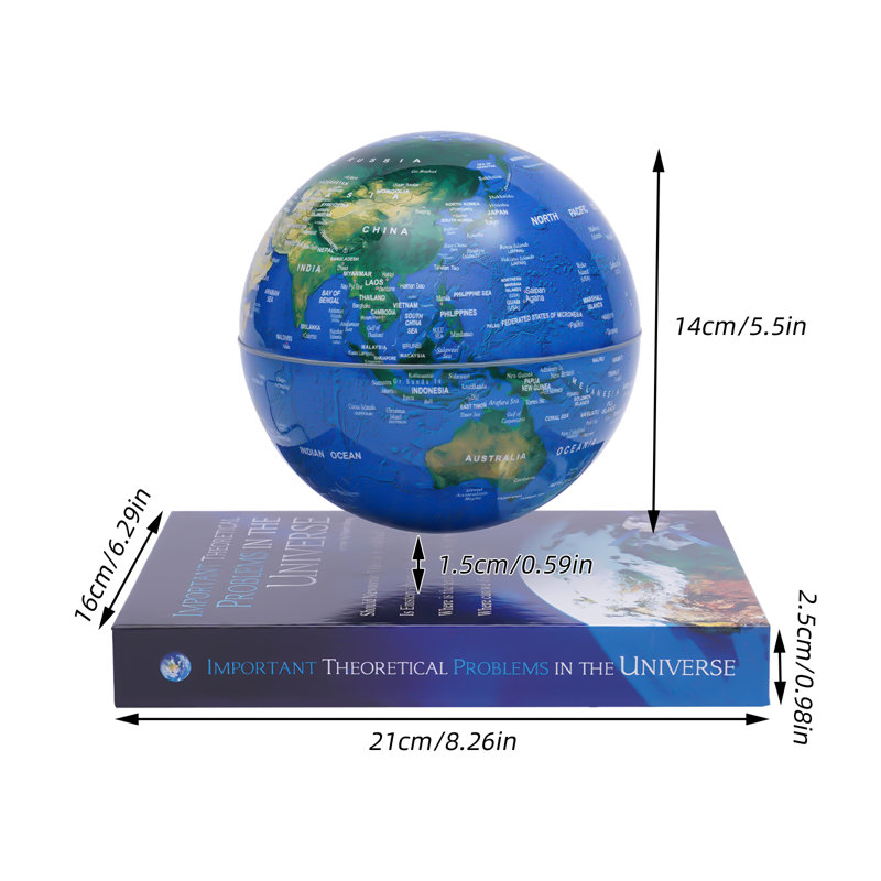 Globe terrestre à lévitation magnétique 6 "