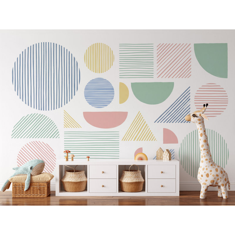 Papier peint blanc avec papier peint minimaliste moderne, 160 po x 108 po, Peler et coller