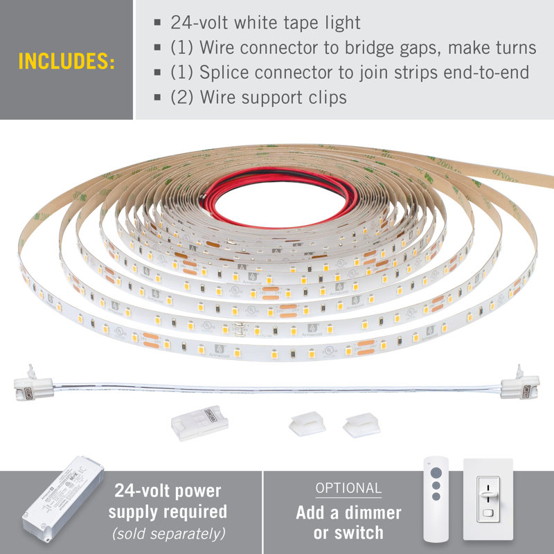 RibbonFlex Pro, 24 V, 6 500 K, 60 DEL / M, IP20, bande de lumière sous l'armoire 5 M