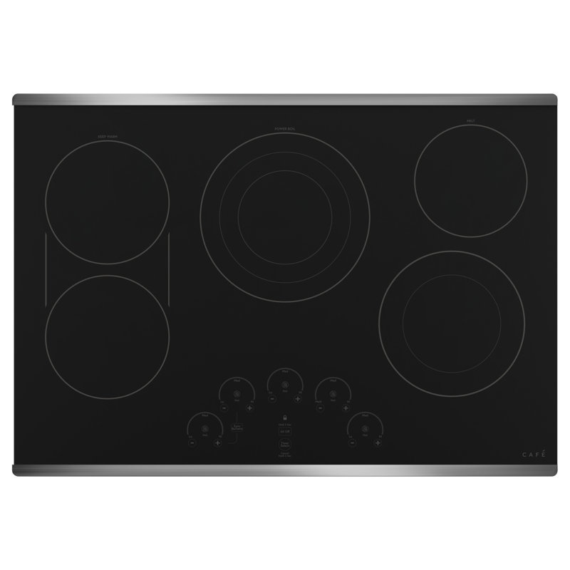Café 30" Electric Cooktop with 5 Elements and Griddle, Stainless Steel