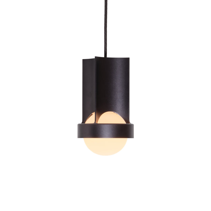 Loop Single Pendant With Sphere III, Silver