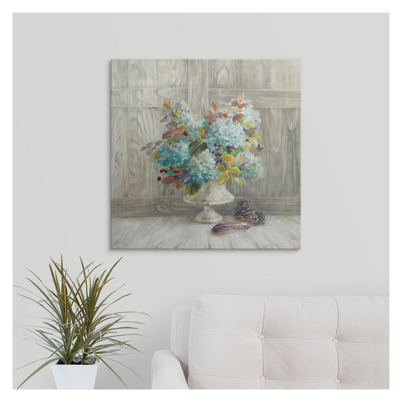 «Heldana Rustic Florals», impression Danhui Nai, H 35 po x l 35 po x P 1,5 po, Toile
