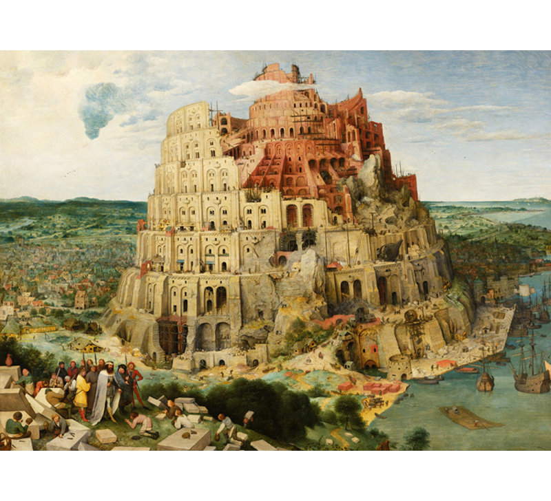 La tour de Babel, H 35 po x l 48 po