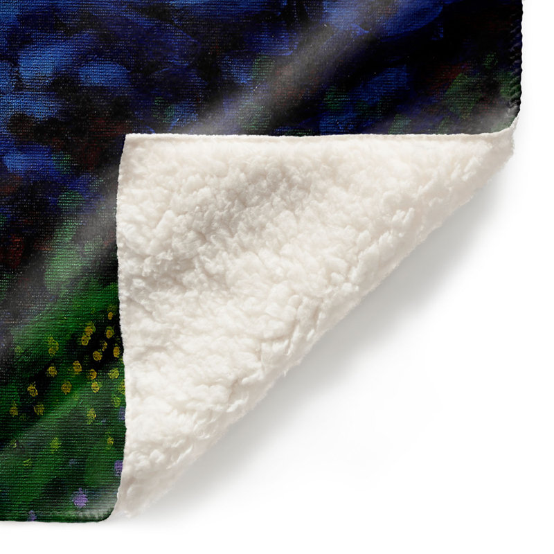Couverture de sherpa molle à crochet i, l 68 po x L 80 po