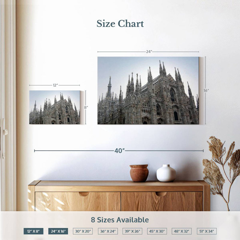 Ravi Milan Cathedral, 16" H x 24" W