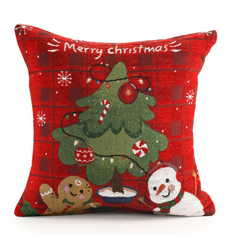 Sandyfield Patchwork Red Square Euro Cushion