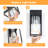 Outdoor Hardwired Wall Light Fixture, Exterior Porch Light With E26 Socket & Clear Glass Shade, Modern Wall Sconce For House Patio Garage Door-1394658428