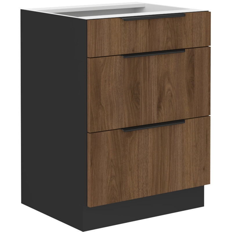 Navena 210cm Kitchen Pantry, Beige/Brown