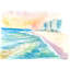 Cancun Mexico Beach Dreams Scene Print by Martina Bleichner-71200793-132466820