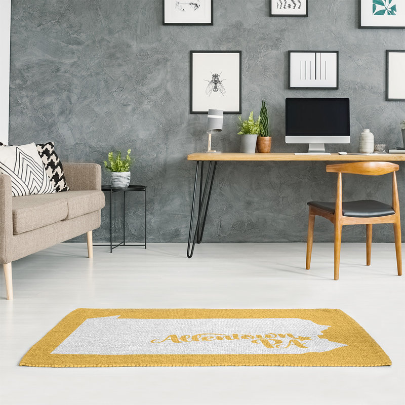 Tapis jaune allentown pennsylvanie, Rectangle 5 pi x 7 pi