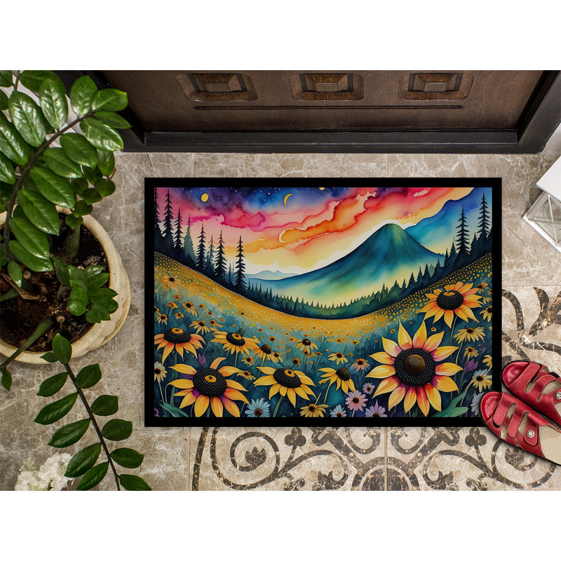 Oksana Non-Slip Indoor / Outdoor Doormat, 18" W x 27" L