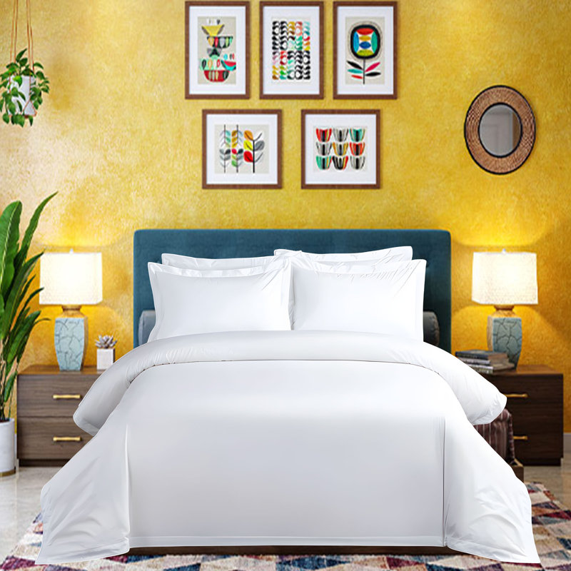 Natoshia Cotton Solid Colour Duvet Cover, Kingsize 