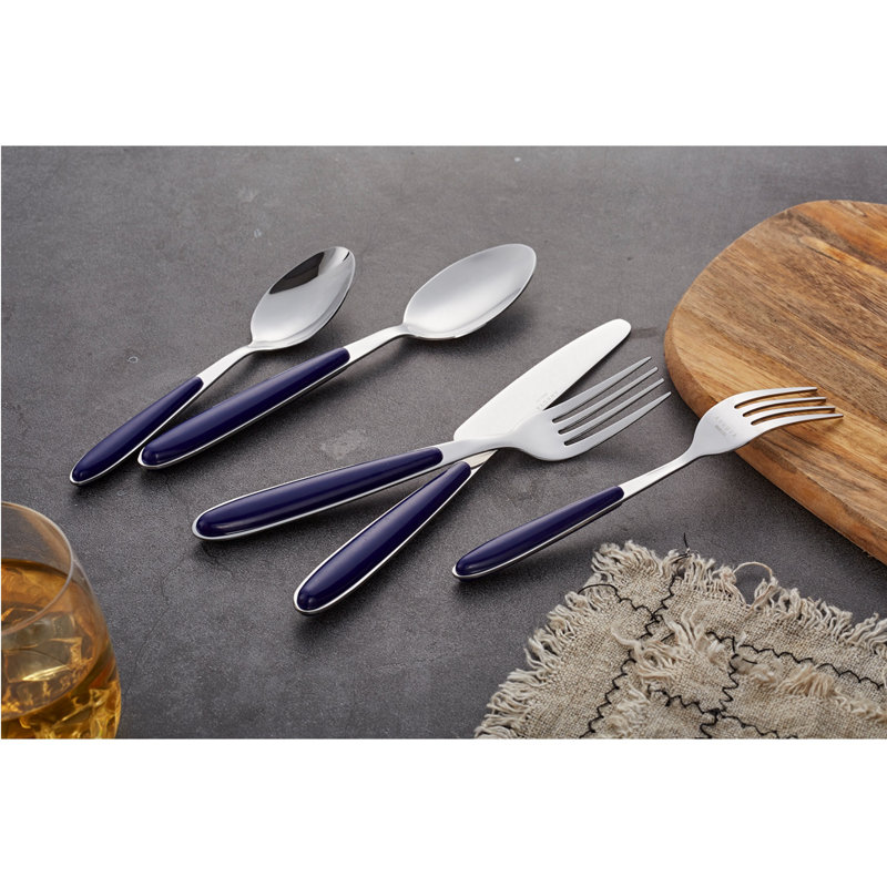ANNOVA Stainless Steel Flatware Set - Service for 4, Blue