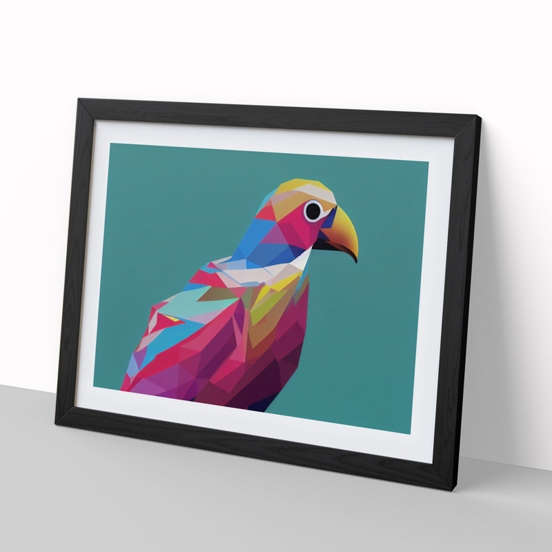 Glowing Bird Abstract - Framed Print