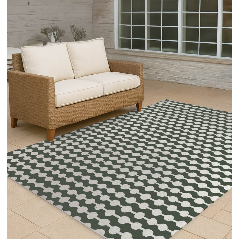 Tapis d'extérieur antidérapant à pois, Rectangle 4pi x 6 pi