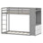 Multi-Functional Bunk Bed Featuring Built-In Shelves, Pegboards, Drawer Storage, And Ambient Lighting-1882444341