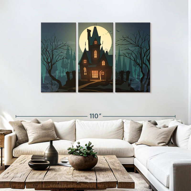 Hitzel Halloween House, 48" H x 74" W