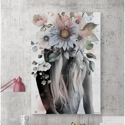 I'm Born Beautiful - Wrapped Canvas Painting